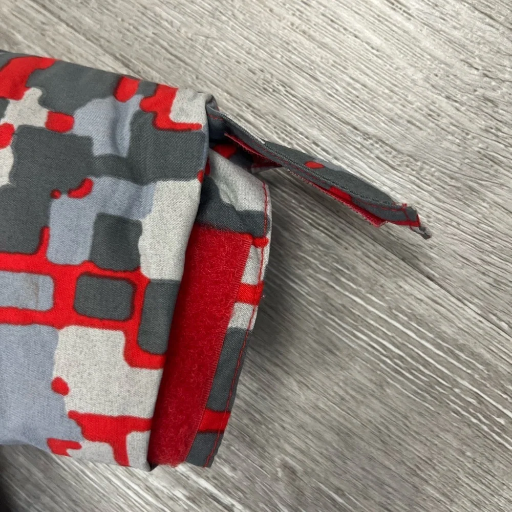 Columbia Kids Red Gray Camouflage Puffer Jacket